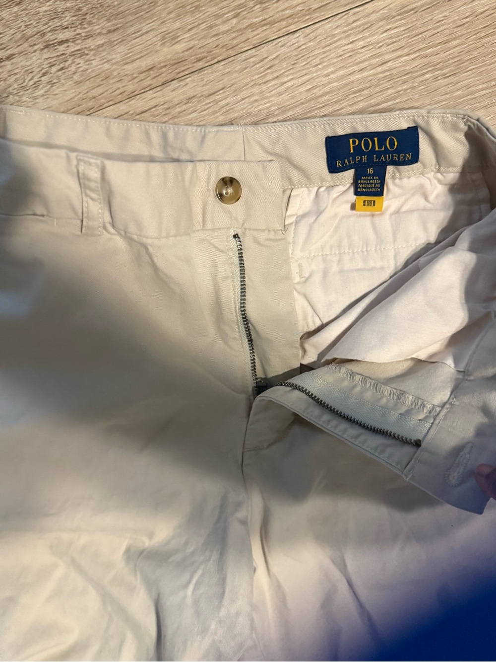 Polo by Ralph Lauren Women's/ Boys Cream Bermuda Shorts
